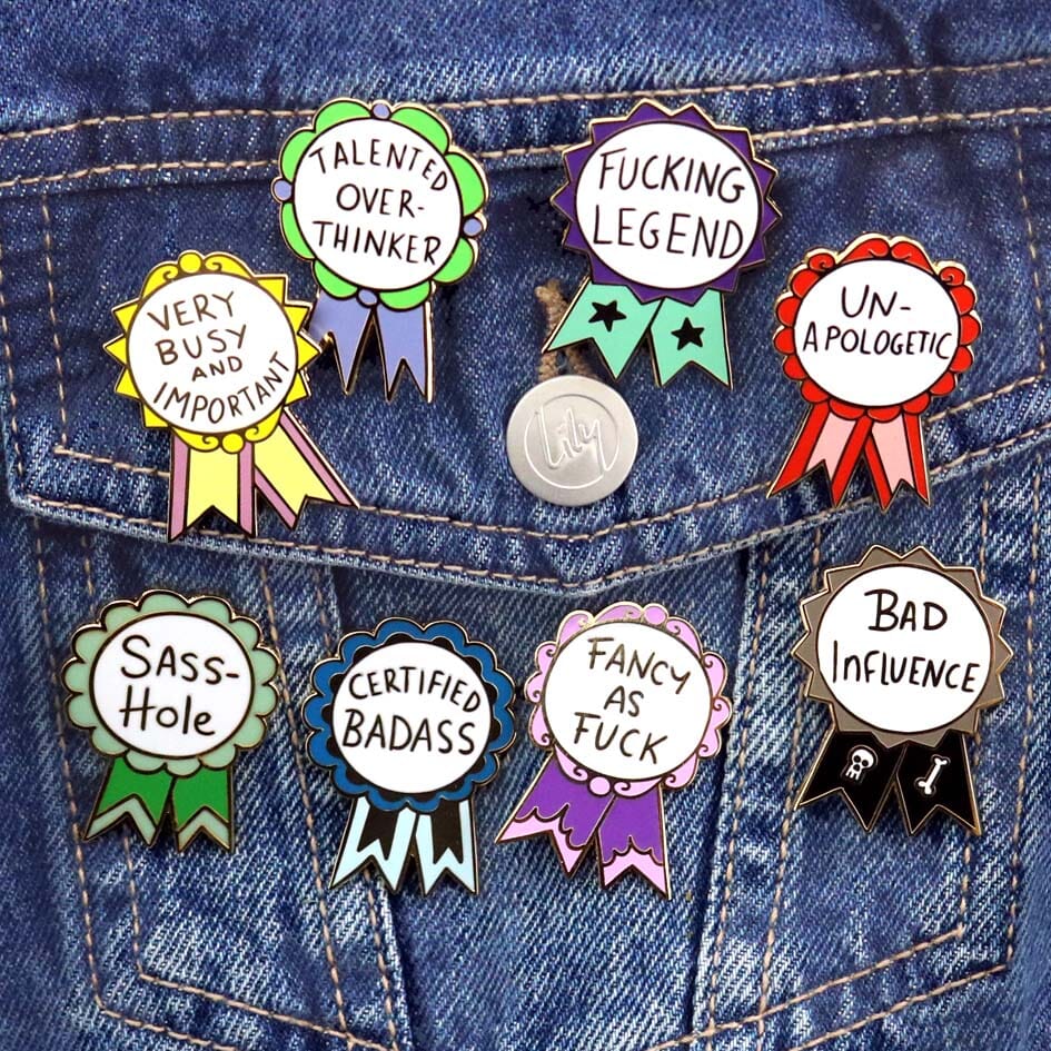 JUBLY-UMPH - "Fancy as F*ck" Award - Lapel Pin