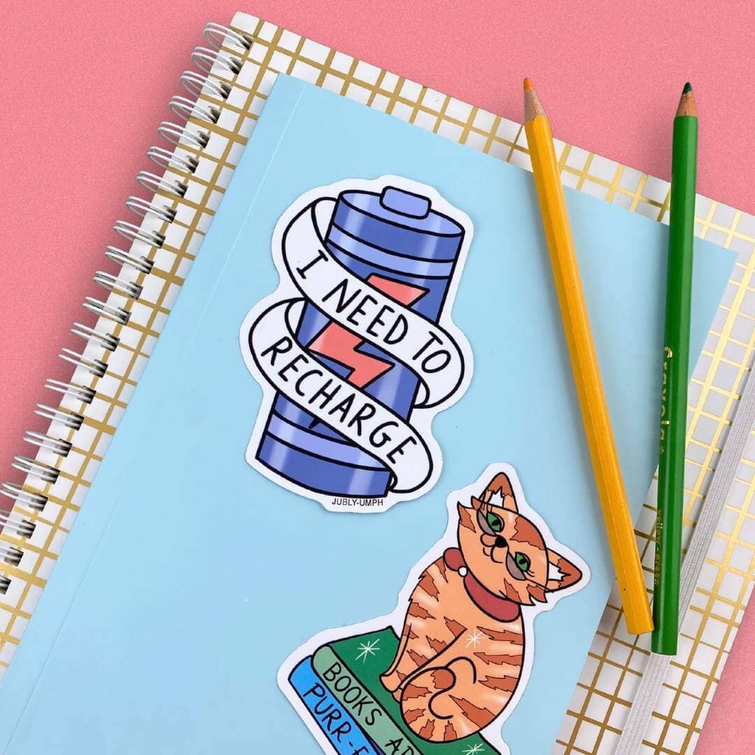 JUBLY-UMPH - "I Need To Recharge" - Sticker
