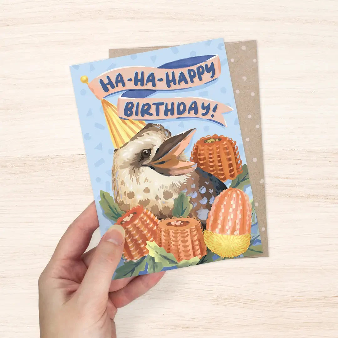 EARTH GREETINGS- Ha-Ha-Happy Birthday Kookaburra