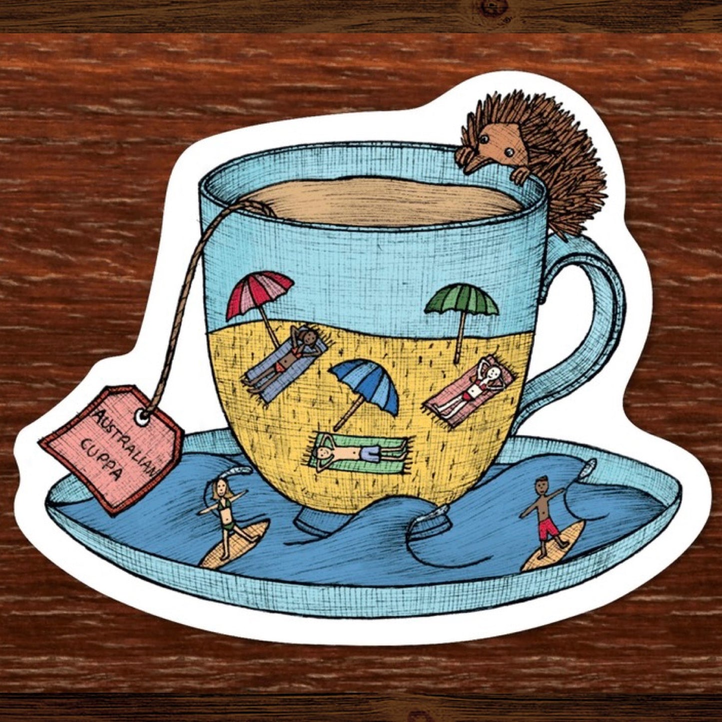 The Nonsense Maker- Teacup Beach Magnet