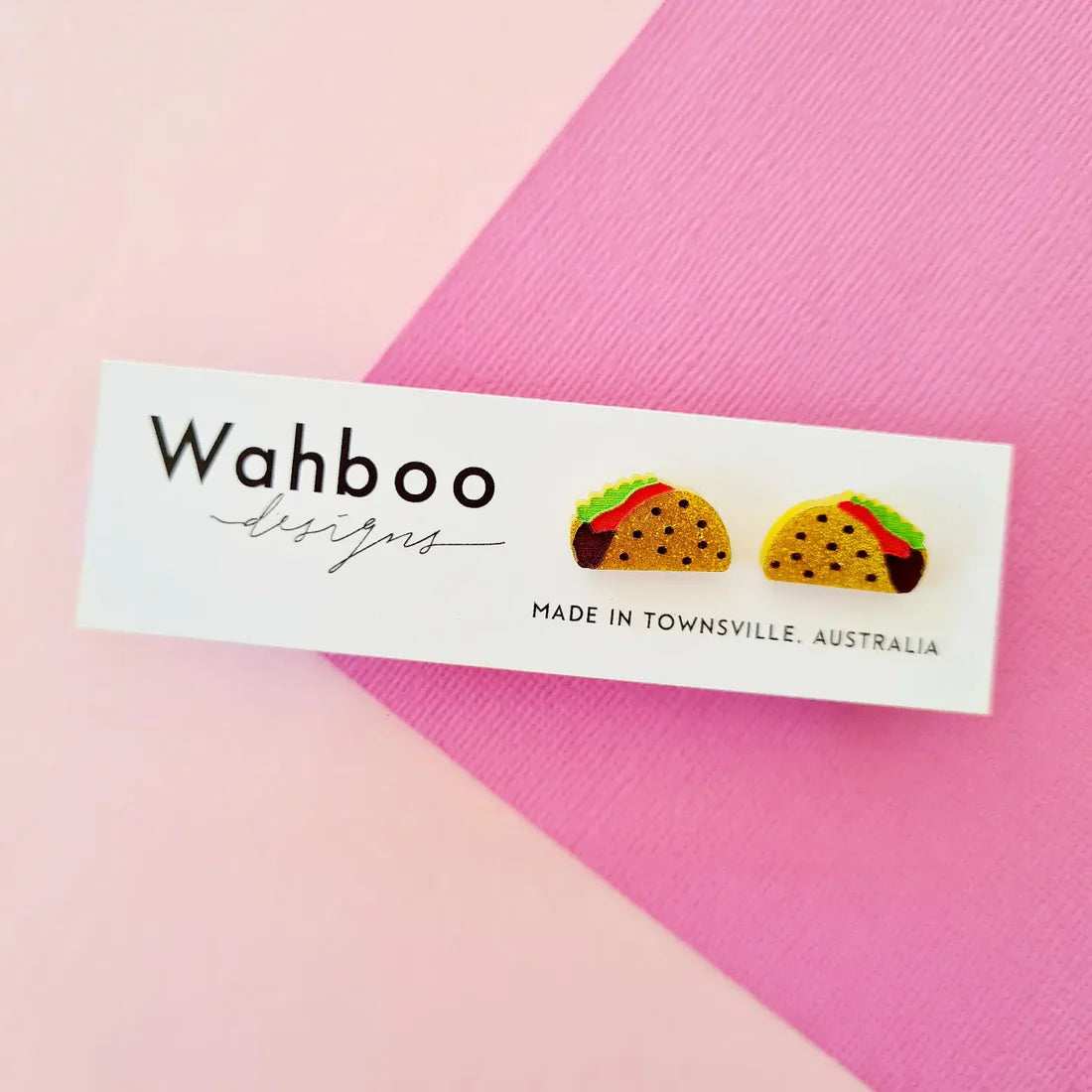 WAHBOO- Taco Stud Earrings
