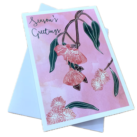 CANDLE BARK CREATIONS - "Gum Blossom Season" Australiana Single Cards