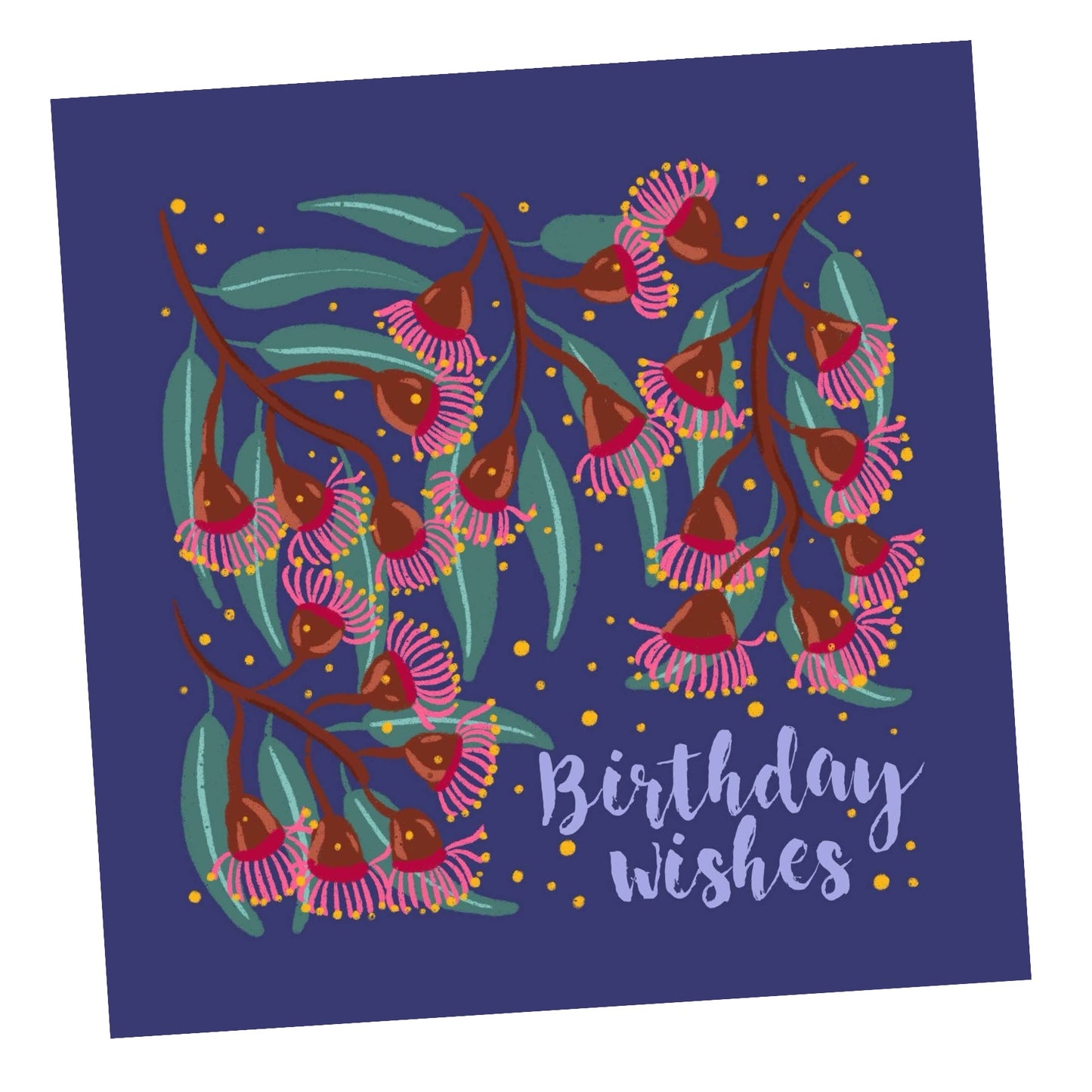 NUOVO - "BIRTHDAY GUM FLOWERS" GREETING CARD