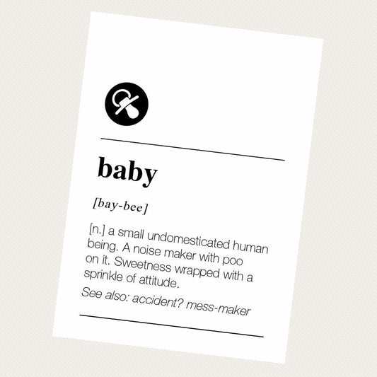 NUOVO - QUOTABLES "Baby" GREETING CARD