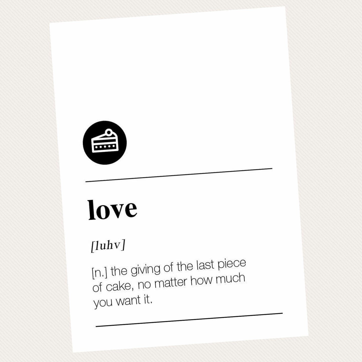 NUOVO - QUOTABLES "LOVE" GREETING CARD