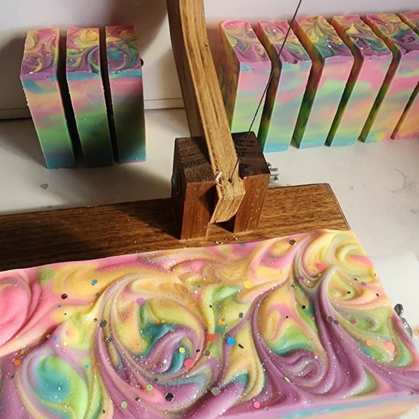 WATERFALL SOAPWORKS- Rainbow Sherbert Handmade Soap