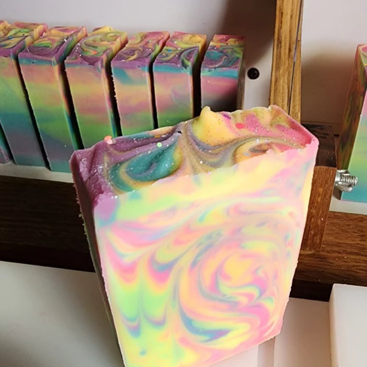 WATERFALL SOAPWORKS- Rainbow Sherbert Handmade Soap