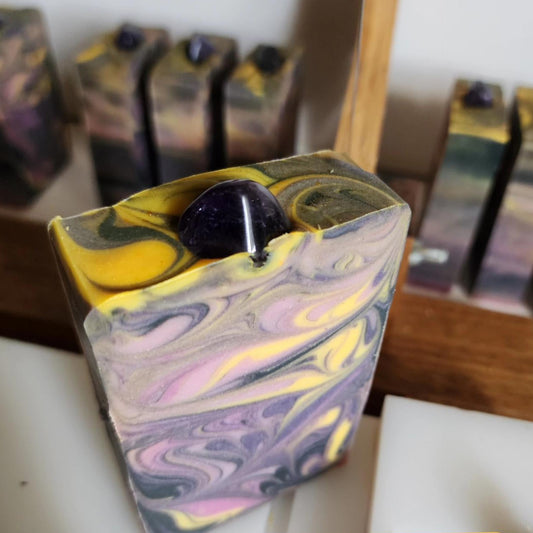WATERFALL SOAPWORKS- Amethyst Stardust Handmade Soap