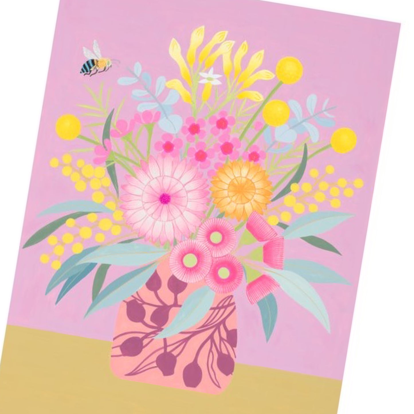 CLAIRE ISHINO- SMALL LIMITED EDITION A5 PRINTS- Blue Banded Bee