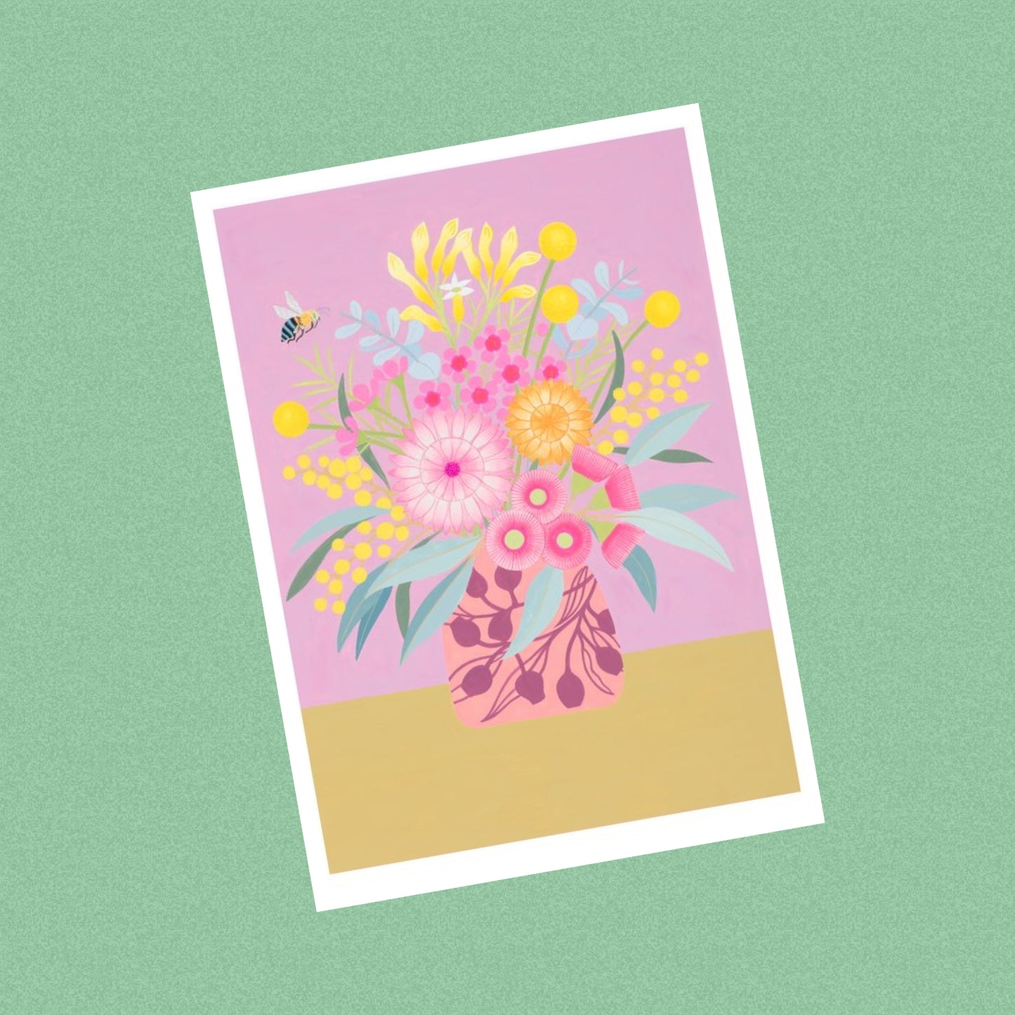 CLAIRE ISHINO- SMALL LIMITED EDITION A5 PRINTS- Blue Banded Bee