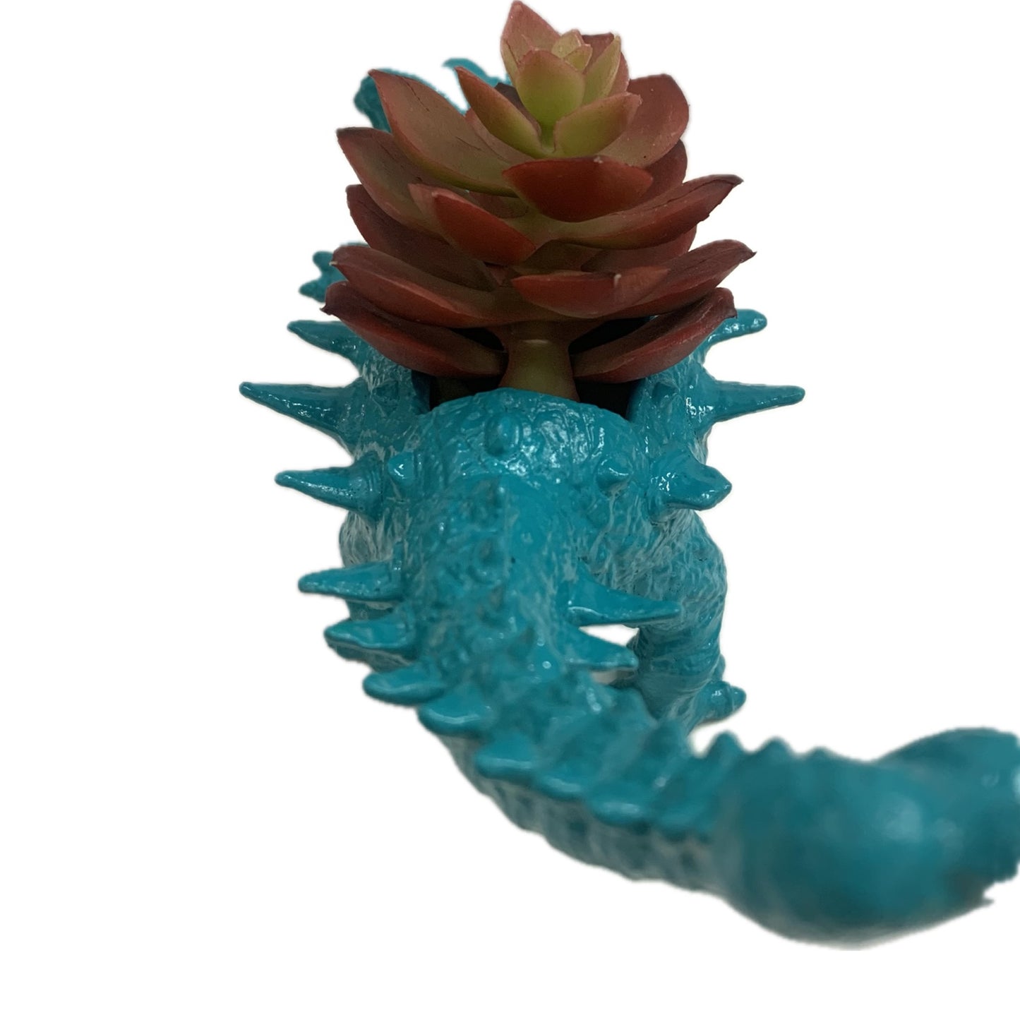 MAKIN' WHOOPEE -  Dino Planters- Turquoise Ankylosaurus