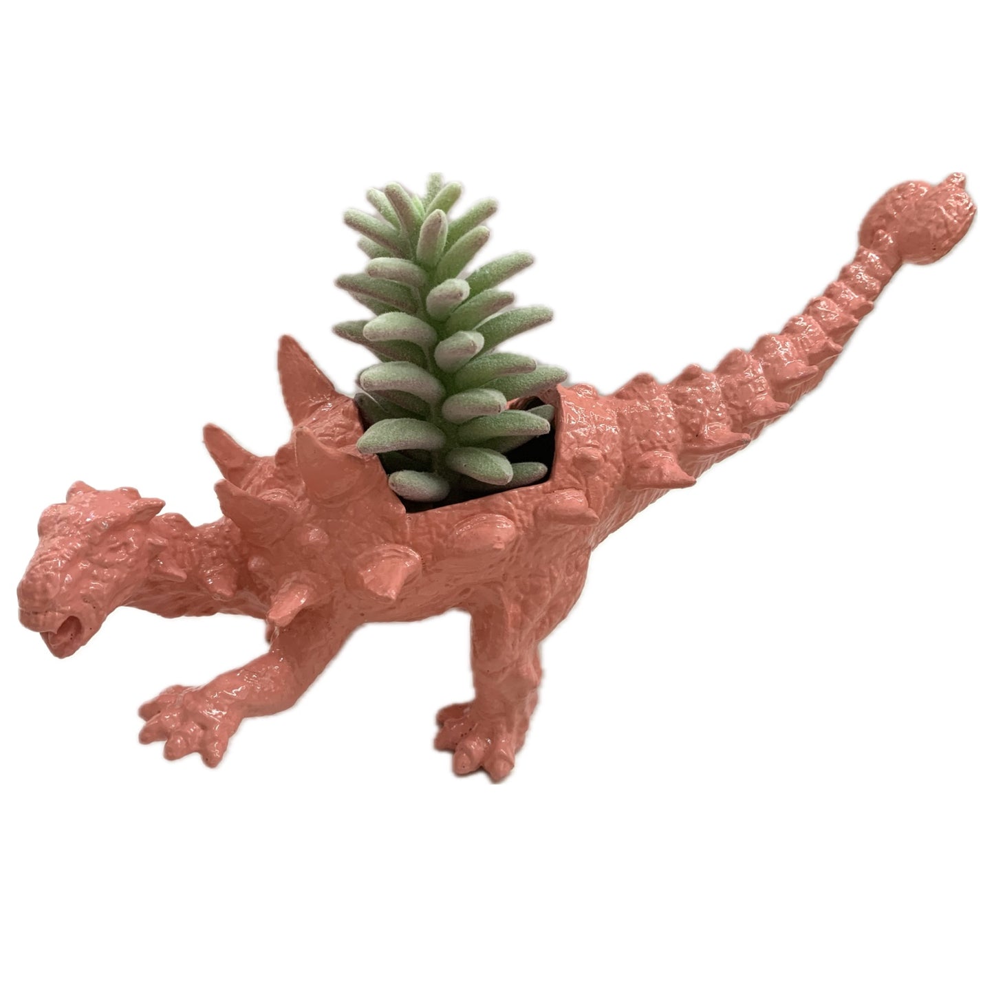 MAKIN' WHOOPEE -  Dino Planters- Peach Ankylosaurus
