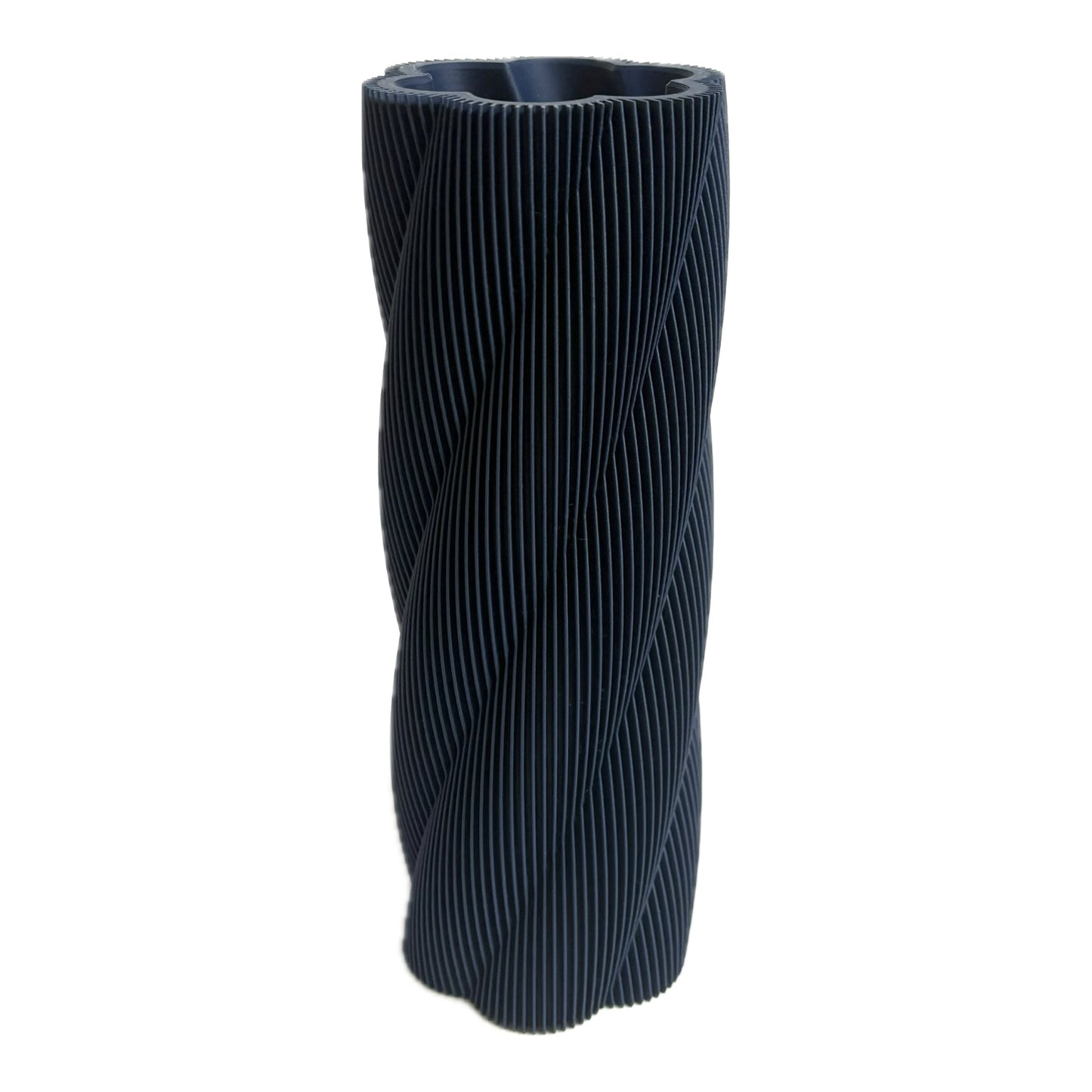 DWAYNSKI.3D - "Twistlam" Vase - Navy