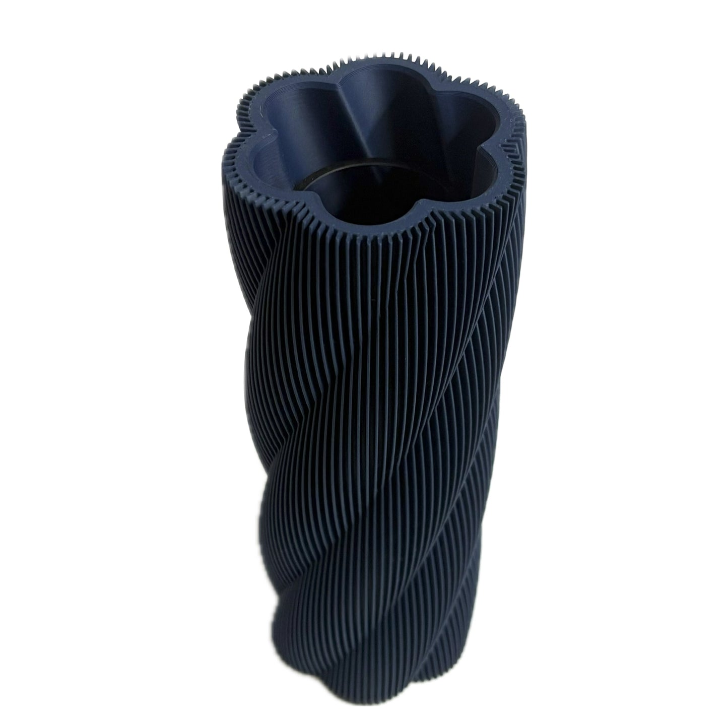 DWAYNSKI.3D - "Twistlam" Vase - Navy