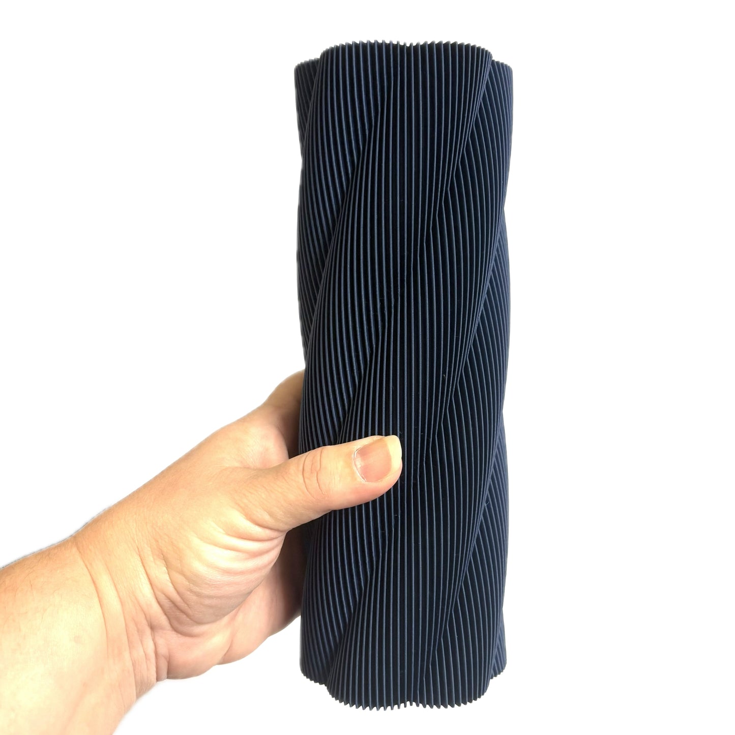 DWAYNSKI.3D - "Twistlam" Vase - Navy