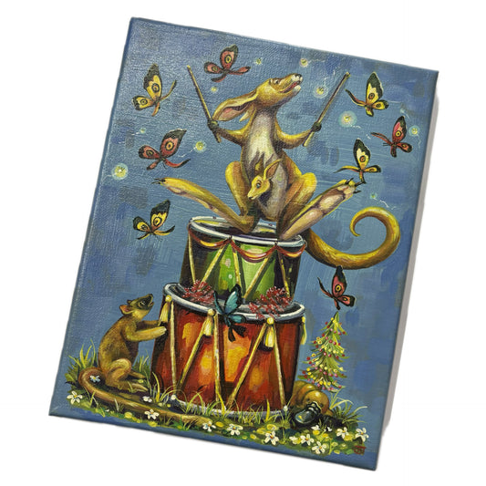 HAYLEY GILLESPIE - "THE DRUMMER" ORIGINAL OIL PAINTING