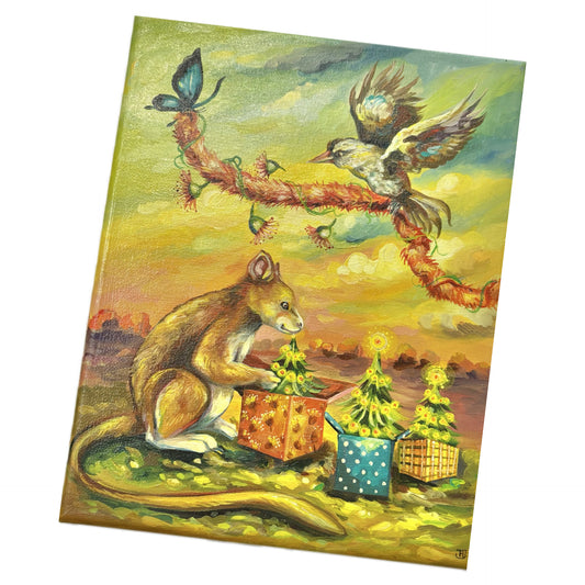 HAYLEY GILLESPIE - "TREE GIFTS" ORIGINAL OIL PAINTING