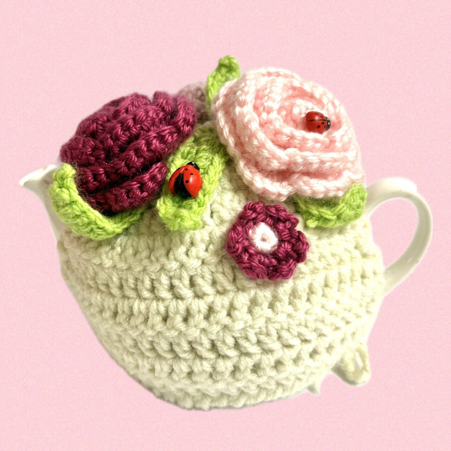 BEAKNITS- CROCHET TEA COSY - Flower Blooms