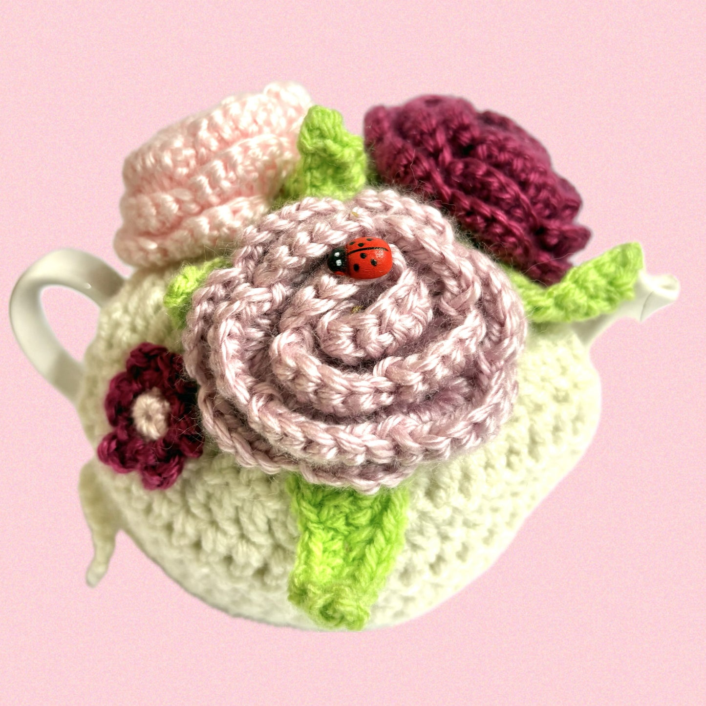 BEAKNITS- CROCHET TEA COSY - Flower Blooms