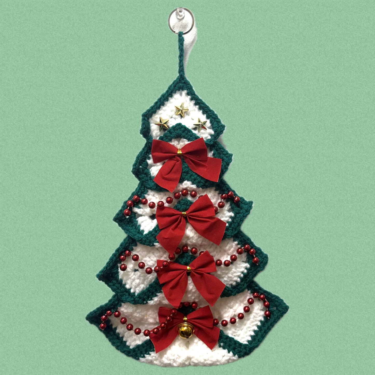 BEAKNITS- "OH CHRISTMAS TREE"- CROCHETED WALL HANGING 6