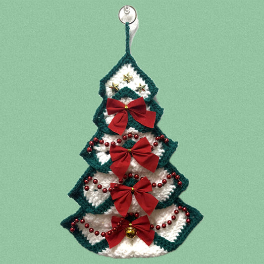 BEAKNITS- "OH CHRISTMAS TREE"- CROCHETED WALL HANGING 6