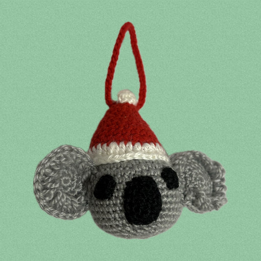 HOOKED BY JEN - Christmas Koala Tree Ornament