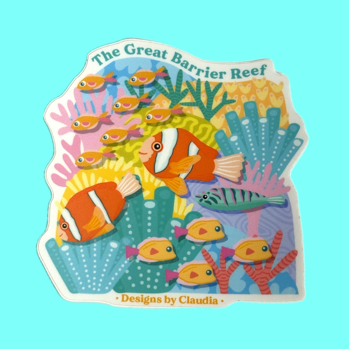 Designs by Claudia - Great Barrier Reef Sticker Clownfish