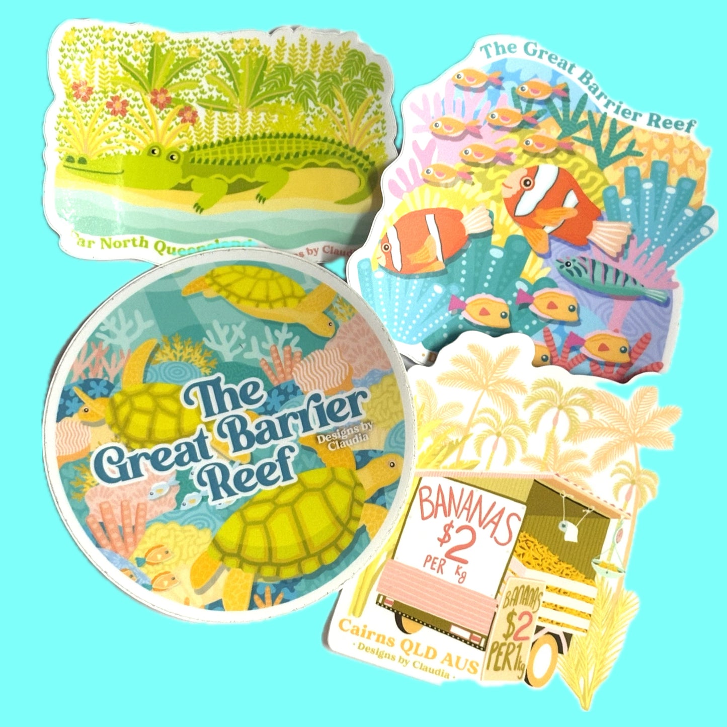 Designs by Claudia - Great Barrier Reef Sticker Clownfish
