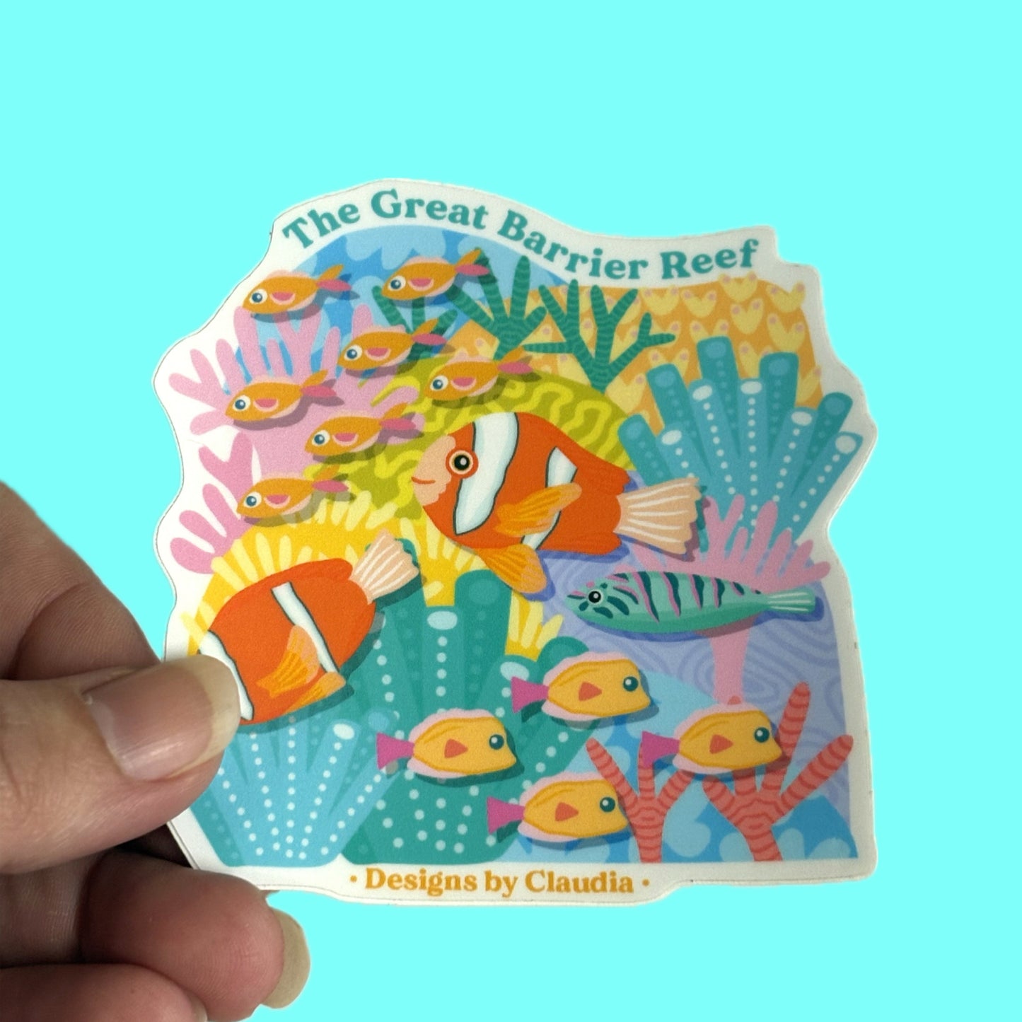 Designs by Claudia - Great Barrier Reef Sticker Clownfish