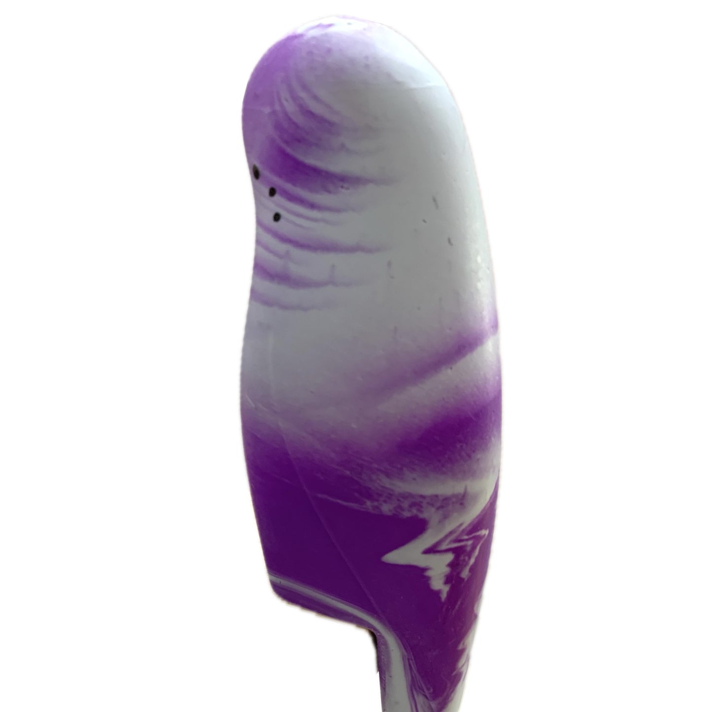 PETE CROMER - RESIN BUDGERIGAR #8 - Purple & Grey Swirl