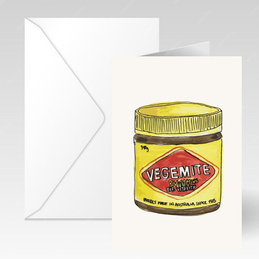 NUOVO - "VEGEMITE" BLANK GREETING CARD