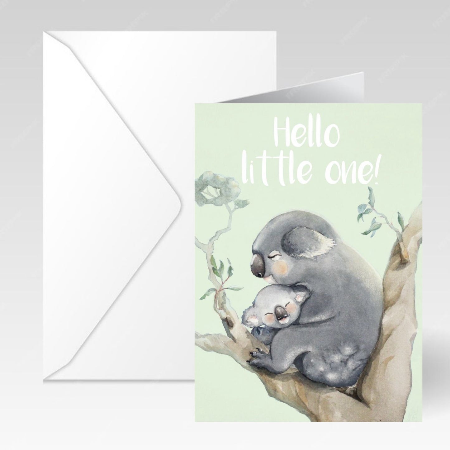 NUOVO - "Welcome Baby" Koala GREETING CARD