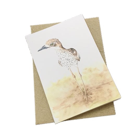 Shanna Trees Creations- Curlew Mini Greeting Card