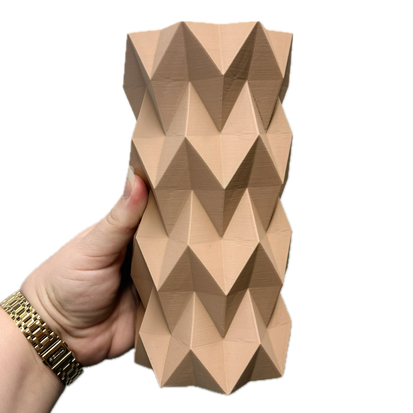 DWAYNSKI.3D - "Tessura" Vase - Mocha