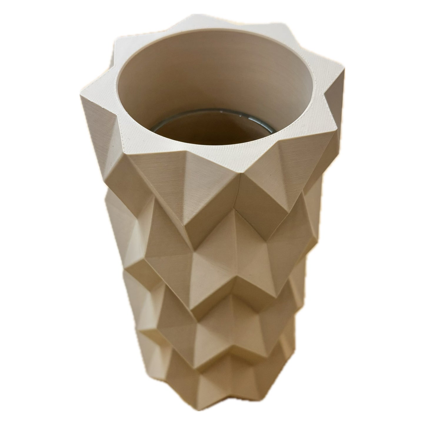 DWAYNSKI.3D - "Tessura" Vase - Mocha