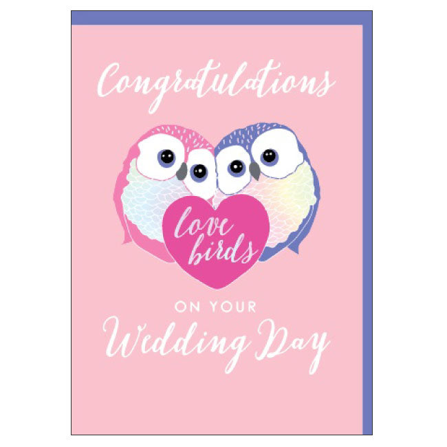 CANDLE BARK CREATIONS - LOVE BIRDS- Wedding Gift Card