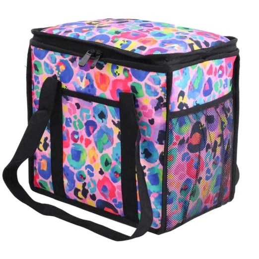 SISTA & CO. - Mid-Size Cooler Bag - Kasey Rainbow x Sista & Co 'Rainbow Leopard'