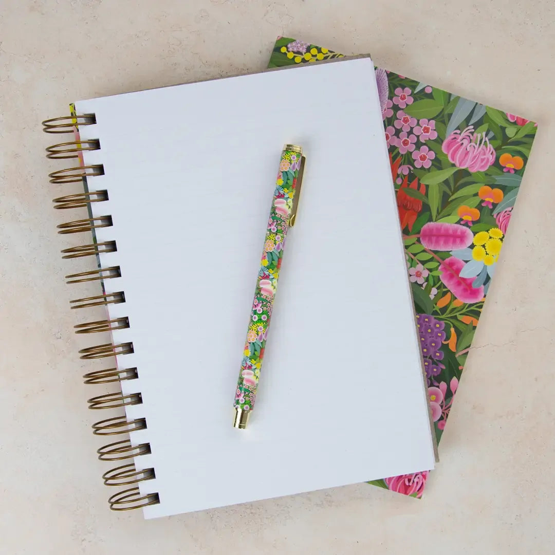 EARTH GREETINGS- A5 Lined Journal- Native Gems- Claire Ishino