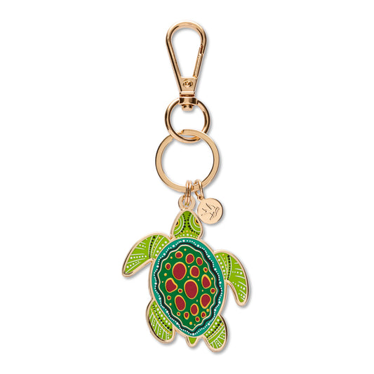 ERSTWILDER - "Yaunati" (Turtle) Enamel Key Ring- BROOKE SUTTON COLLECTION
