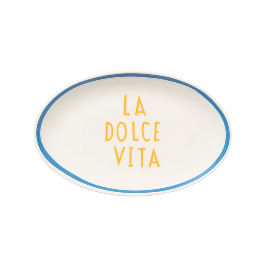 In The Roundhouse - "La Dolce Vita" Oval Tray Small