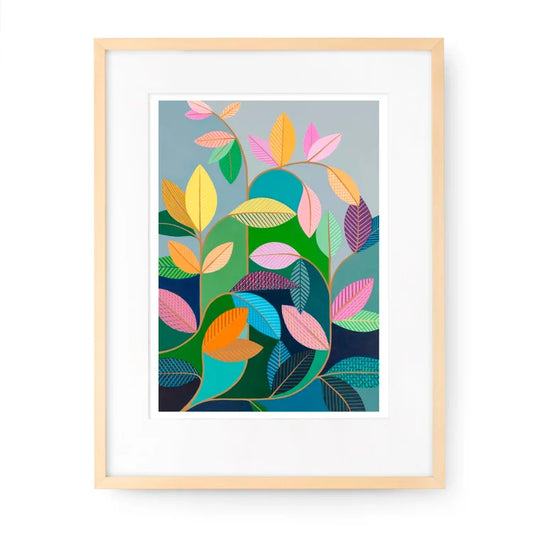 CLAIRE ISHINO- MEDIUM LIMITED EDITION A4 PRINTS- "Leaves of the Lemon Tree"