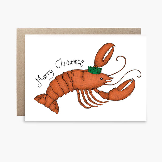 The Nonsense Maker- Lobster Christmas - Christmas Card