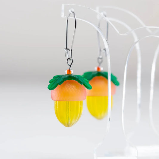 CLAIRE ISHINO- Lucky 'Golden' Acorn Earrings