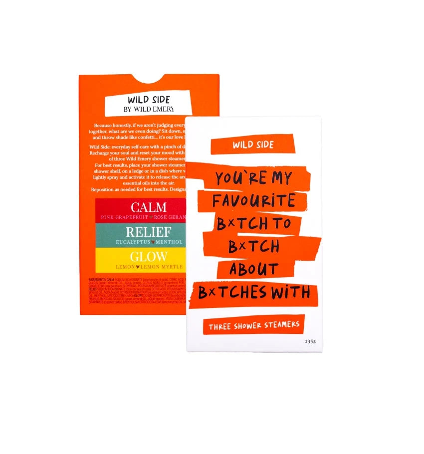 WILD EMERY - You're My Favourite B*tch - Shower Steamer 3 Pack