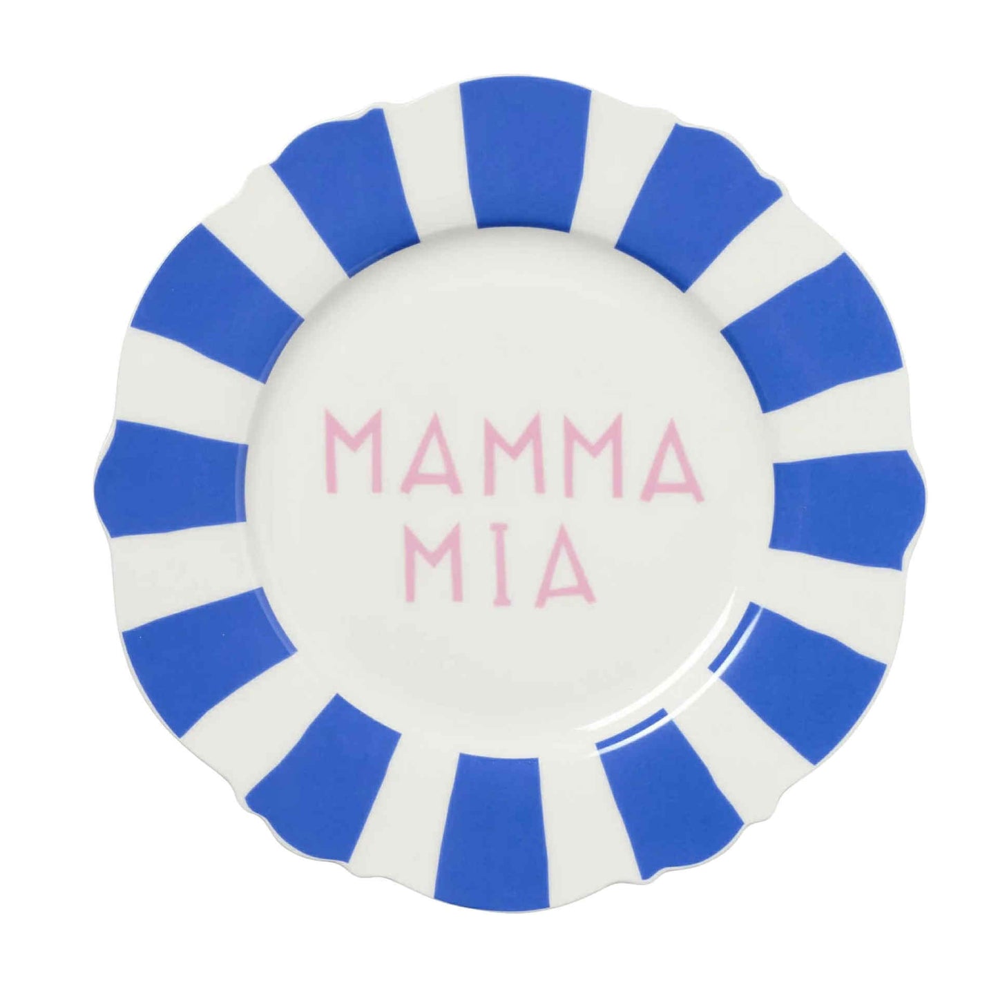 In The Roundhouse - "Mamma Mia Wave" Dinner Plate Set