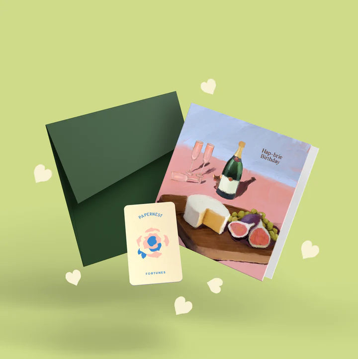 PAPERNEST - "Hap-brie Birthday" Greeting Card