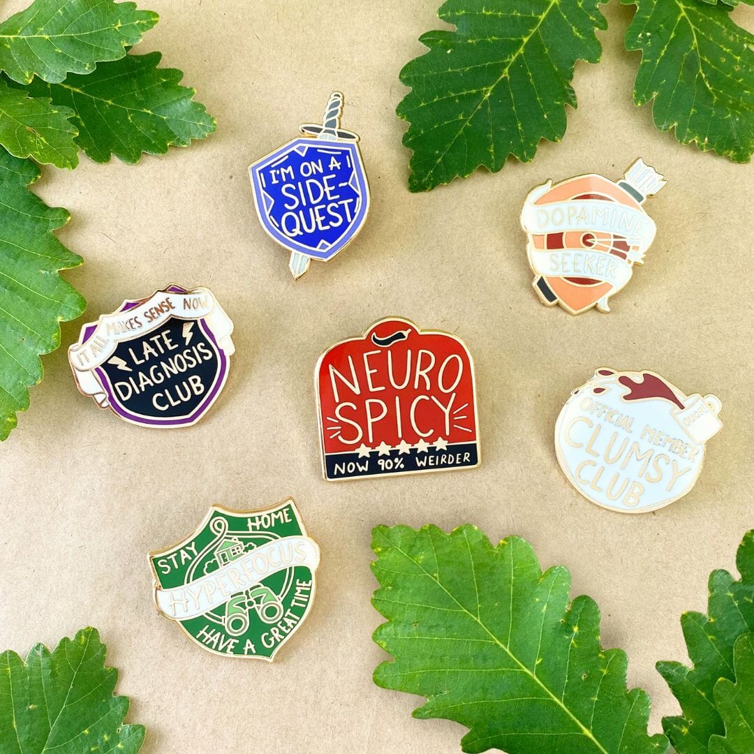 JUBLY-UMPH - "Late Diagnosis Club" - Lapel Pin