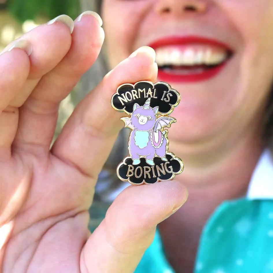JUBLY-UMPH - "Normal is Boring"- Lapel Pin