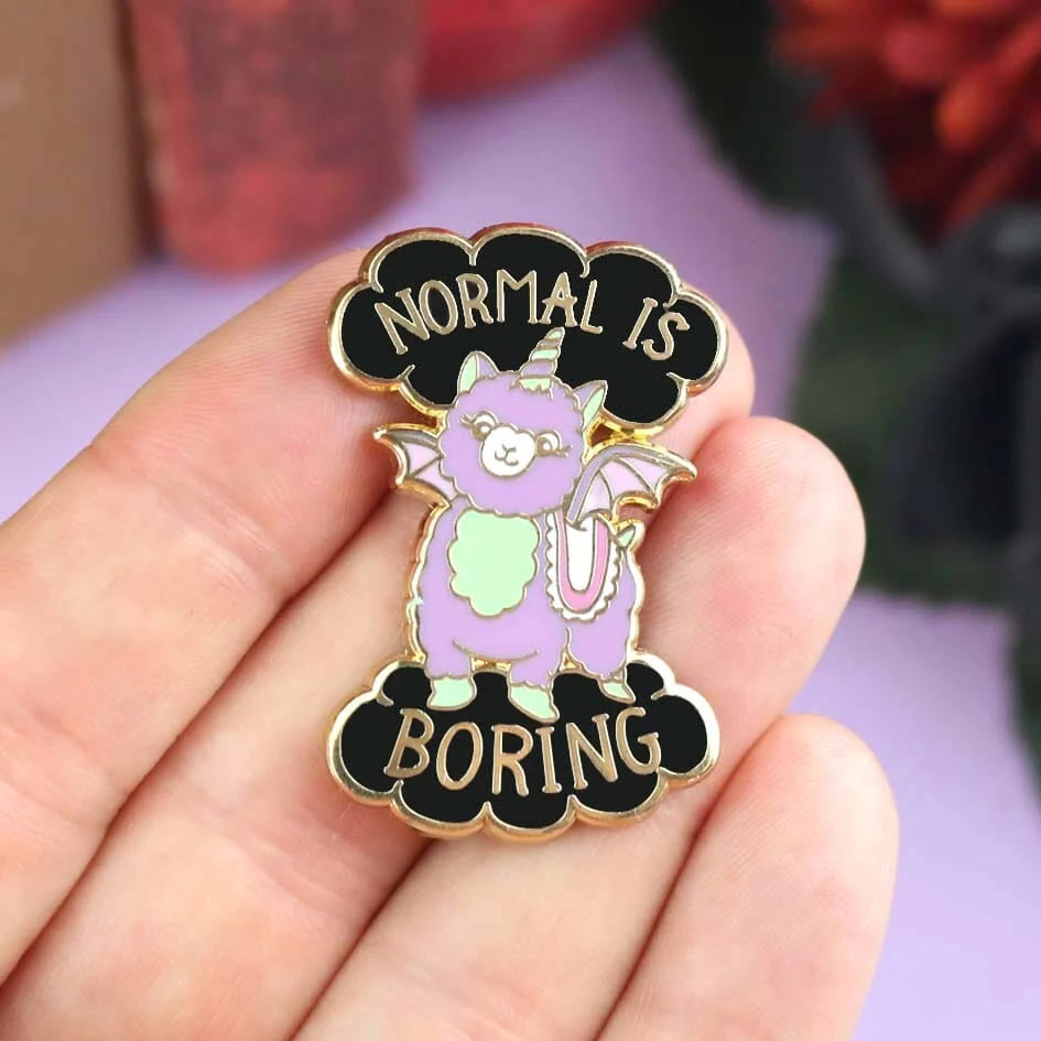 JUBLY-UMPH - "Normal is Boring"- Lapel Pin