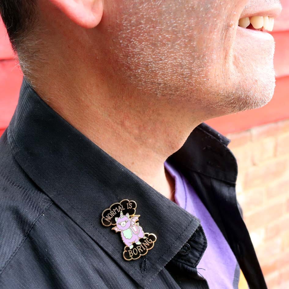 JUBLY-UMPH - "Normal is Boring"- Lapel Pin